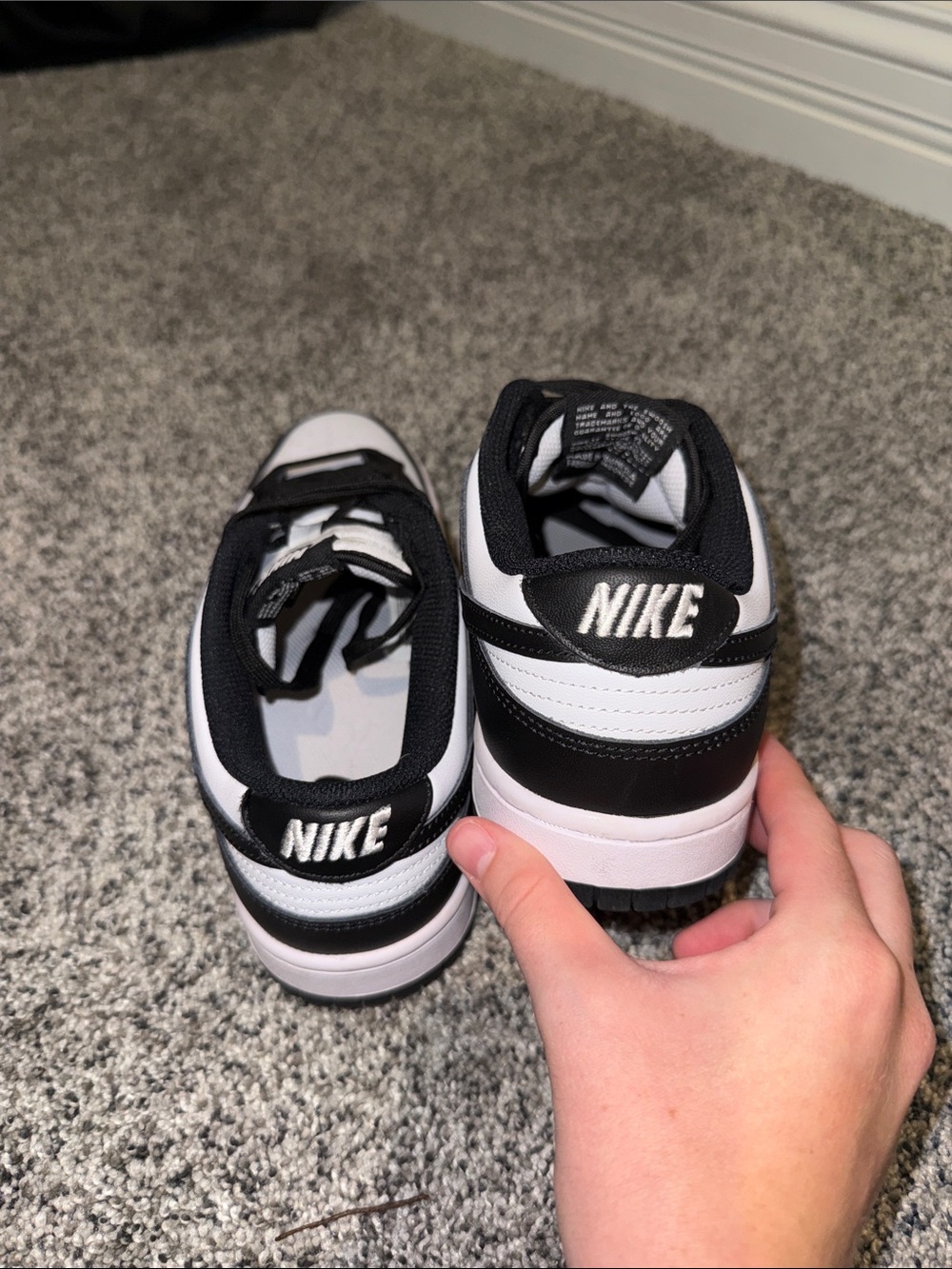 Nike Black and White Low-Top Dunks - Picture 5 of 9
